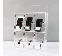 Casier de téléphone portable, rangement en acrylique pour bureau, salle de classe, salle de sport - Gestion sécurisée du téléphone portable des employés