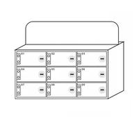 Casier de téléphone verrouillable de grande capacité - Armoire de rangement mobile blanche pour écoles et ateliers - Coffre-fort durable pour téléphone portable (taille : 9)