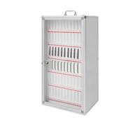 Casier for téléphone Portable en Alliage d'aluminium for Salle de Classe, avec Serrure et poignée, for écoles, Bureaux et salles de conférence.(72 Slots)