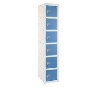 Casier métallique 6 portes 1 module Dimensions : 1800 x 280 x 520 mm Démonté