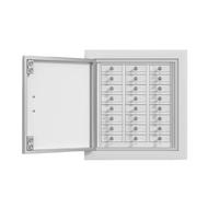Casier Mural en Acier pour téléphone Portable, Armoire de Protection Physique, boîtier de confidentialité, pour écoles, lieux de Travail, Bureaux et domiciles.(24)