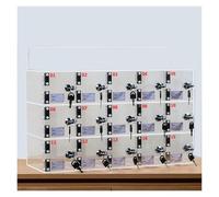 Casier mural en acrylique pour téléphone portable avec serrure et fente pour cartes, sécurisé pour salles de classe et bureaux, facile à nettoyer, 5 petits compartiments pour un rangement sûr