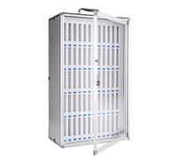 Casier mural pour téléphone portable - Armoire de rangement durable en alliage d'aluminium pour une organisation sécurisée des appareils dans les écoles et les entreprises