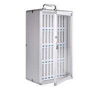 Casier mural pour téléphone portable - Armoire de rangement durable en alliage d'aluminium pour une organisation sécurisée des appareils dans les écoles et les entreprises
