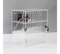 Casier mural pour téléphone portable - Armoire de rangement transparente pour bureau, école, salle de classe, usine - Organisateur de téléphone portable sécurisé et pratique (90 appareils)