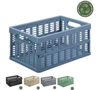 Casier pliant en plastique 11,5 litres - Bleu