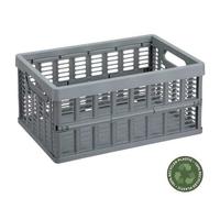 Casier pliant en plastique 11,5 litres - Gris