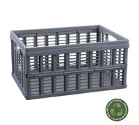 Casier pliant en plastique 32,5 litres - Gris