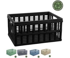 Casier pliant en plastique 32,5 litres - Noir