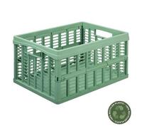 Casier pliant en plastique 32,5 litres - Vert