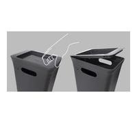 Casier pour poubelle AVEDORE, noir