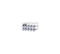 Casier pour Téléphone Portable 10 Emplacements en Acrylique Transparent
