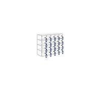 Casier pour Téléphone Portable 20 Emplacements en Acrylique Transparent
