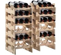 Casier range-bouteilles merlot - 6 cases - pin massif