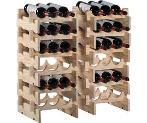 Casier range-bouteilles merlot - 6 cases - pin massif
