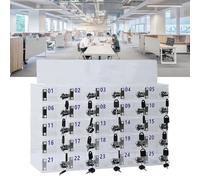 Casier sécurisé pour téléphone portable avec serrure - Parfait pour salle de sport, salle de classe, usine et piscine - Modèle A-25 prêt à l'emploi 80 grilles transparentes et solution de rangement