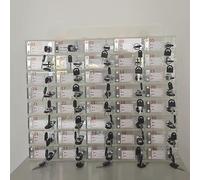 Casier Telephone Portable Ecole 12 15 20 30 40 60 100 Emplacements pour Téléphone Portable, Boîte de Rangement pour Téléphone Portable Transparente avec Porte Verrouillable, Boîte de Rangement pour Té