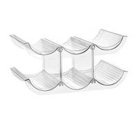 Casier, Transparent Casier à Vin De Comptoir, Chaque Couche Peut Contenir 3 Bouteilles De Vin, MatéRiau Plastique, Parfait pour La DéCoration De La Maison Et De La Cuisine, Bar, Cave(A)