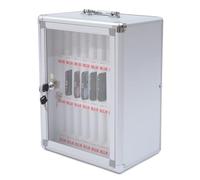 Casier verrouillable pour téléphone portable, 24 emplacements, portable et mural pour salle de classe, bureau et usine, solution sûre et pratique