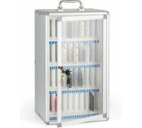 Casier verrouillable pour téléphone portable, armoire de rangement en alliage d'aluminium pour la gestion de salle de classe, rangement mural de téléphone portable pour les écoles