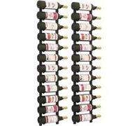 Casier à Vin Mural pour 12 Bouteilles Doré Fer Etagère Stockage Boisson vidaXL