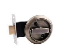 Casiers de porte, poignées de porte en anneau, poignées cachées encastrées, serrure de porte à tasse d'installation, serrures coulissantes de confidentialité sur un seul côté poignée porte(Color5)