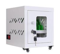 Casiers de station de charge de smartphone, concentrateurs USB à 50 emplacements avec gestion de câbles, cabinet de stockage de téléphones cellulaires sécurisés pour usines de bureaux scolaires, 5V 2A