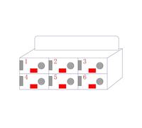 Casiers de téléphone en acrylique transparent à 630 emplacements avec serrure et clés. Armoire de rangement mobile sécurisée pour l'école, le bureau et l'usine. Comprend des étiquettes de nom (6