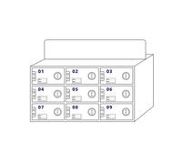 Casiers de téléphone en acrylique transparent avec serrures de porte et clés, fixation murale, 9 emplacements de rangement pour téléphone portable pour un événement sécurisé et une utilisation au