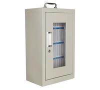 Casiers de téléphone portable en acier laminé à froid avec poignée et serrure de sécurité pour examens, salles de classe (32 x 21 x 55 cm)