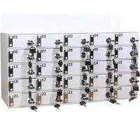 Casiers de téléphone portable en aluminium pour salles de classe, bureaux et gymnases - Armoires à clés sécurisées, rangement d'appareils mobiles, pour objets personnels et objets de valeur