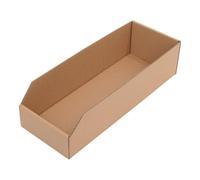 Casiers d'étagères en carton Marron 400 x 150 x 100 mm