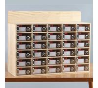 Casiers muraux pour téléphone portable - Armoire de rangement en bois à verrouillage individuel pour bureau ou salle de classe - Taille compacte (32,4 x 18,8 x 17,4 cm)