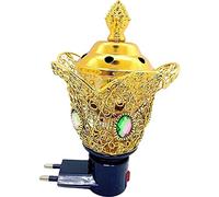 Casiler Brûleur en Métal De Brûleur À Encens Électrique Brûleur De Porte-brûleur pour Décoration De Bureau Idéal pour L'aromathérapie De Yoga Spa