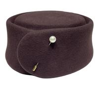 Casiler Chapeau Bibi Vintage en Laine pour Femme, Élégant Béret Français avec Broche en Perle, Style Derby, Idéal pour L'église, Les Cérémonies De Mariage Le Thé.