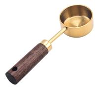 Casiler Cuillère Doseuse De 15 en Acier Inoxydable, Manche en Bois, Style Vintage, Idéale pour Cuisine Pâtisserie.