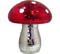 Casiler Décoration De Table en Forme De Boule Champignon avec Miroir Pailleté, Figurine Réfléchissante, Idéale pour Les Fêtes, Le Salon Décoration Intérieure.