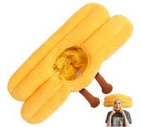 Casiler Joli Couvre-Chef en Forme De Bâtonnet De Pâte Frite, Accessoire Photo pour Petit-déjeuner, Dessin Animé, Amusant, Accessoire De Photographie pour Fête