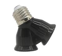 Casiler Matériau Abs Ignifuge 1pc E27 À 2 E27 Titulaire De Lampe Convertisseur LED Ampoule Base D'ampoule E27 À 2e27 Dernière Adaptateur Splitter