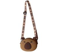 Casiler Mignon Silicone Capybara Sacs À Bandoulière À Bandoulière pour Enfants Dessin Animé Capybara De Téléphone Portable À Dos Porte-Monnaie pour Les Enfants