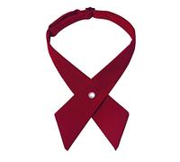 Casiler Noeud Papillon Croisé Réglable Couleur Unie Col Détachable Noeud Papillon Accessoires Vestimentaires