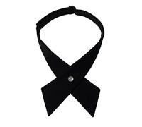 Casiler Noeud Papillon Croisé Réglable Couleur Unie Col Détachable Noeud Papillon Accessoires Vestimentaires