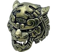 Casiler Perles De Paracorde en Laiton pour Couteau, 2 Pièces, Pendentif Tête De Tigre, Porte-clés, Perles Tissées, Lanières en Paracorde, Accessoires De Suspension