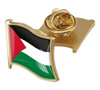 Casiler Pinde Flag Spin Pin National Country Flag Badge Butge Pinde Palestine National Ematel Brooches Pin pour Hommes Femmes