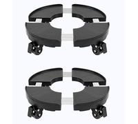 CASIMR Lot de 2 paniers à plantes avec roulettes, capacité de 200 kg, support de plantes à roulettes réglables de 38,1 à 48,3 cm, pour intérieur et extérieur, base à roulettes, support de pot de