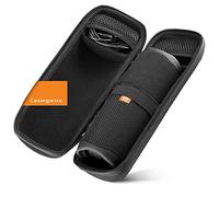 Casingwise Etui pour Haut-parleurs Flip 5 JBL/Etui pour Haut-parleurs Bluetooth avec Compartiment pour câbles et Accessoires de Voyage/Hard Case pour JBL Box avec dragonne Noire