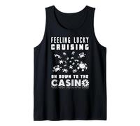 Casino de croisière et de Jeu de Hasard jetons de Poker en Noir et Blanc Débardeur