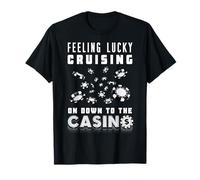 Casino de croisière et de Jeu de Hasard jetons de Poker en Noir et Blanc T-Shirt