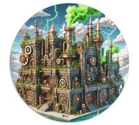 Casino de Monte Carlo 1000 Pièces Puzzle Intelligence Magique Circulaire Puzzles Classiques Bricolage pour Enfants Décompression Et Cadeau 1000pcs (67.5x67.5cm)