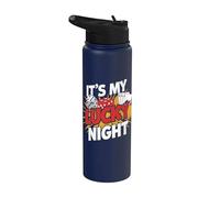 Casino Gambler C'est mon passionné de Lucky Night Stainless Steel Insulated Water Bottle
